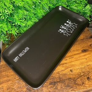 Rae Dunn Black Halloween Skeleton Tray